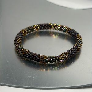 Sashka Brown / Gold Bracelet 7"Original Size - #500